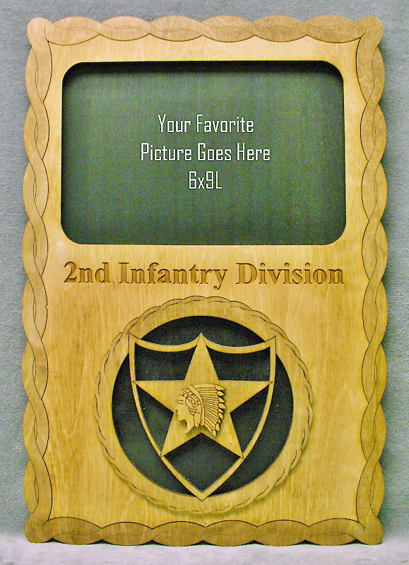 2nd Infantry 6x9L Picture Frame